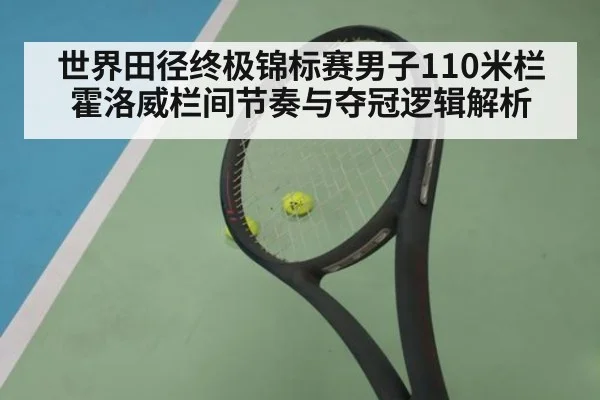 世界田径终极锦标赛男子110米栏 霍洛威栏间节奏与夺冠逻辑解析